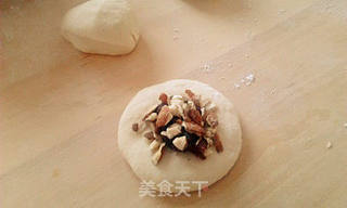 午后小点心——豆沙杏仁芝麻饼的做法步骤:10
