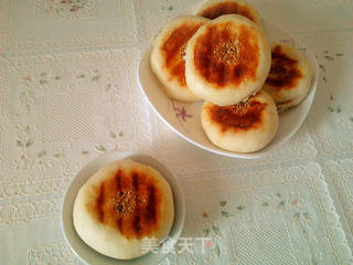 午后小点心——豆沙杏仁芝麻饼的做法步骤:15