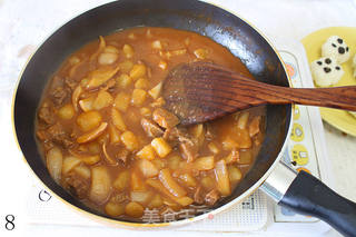 番茄红烩牛肉咖喱饭~熊宝宝沐浴啦的做法步骤:8