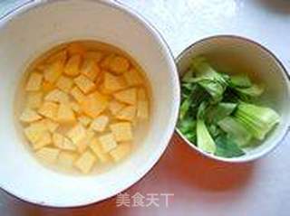 红薯原汤面的做法步骤:2