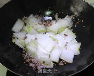 快手家常菜——香菇肉末炒冬瓜的做法步骤:5