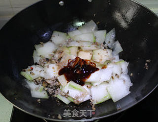 快手家常菜——香菇肉末炒冬瓜的做法步骤：6