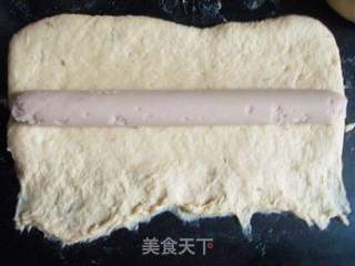 【春天的故事】鱼肠麦穗面包的做法步骤:7