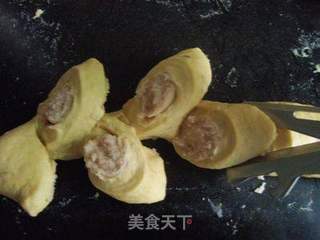 【春天的故事】鱼肠麦穗面包的做法步骤:9