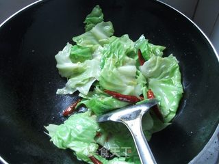 手撕包菜的做法步骤:6