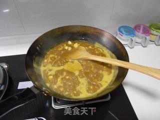 咖喱鸡肉宽意面的做法步骤：11