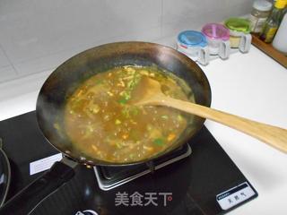 咖喱鸡肉宽意面的做法步骤：12