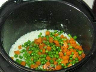 豌豆胡萝卜饭套餐的做法步骤:8