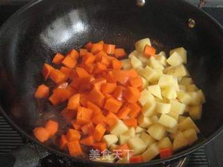 杂蔬酱肉丁饭套餐的做法步骤:6