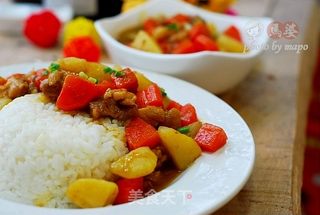 咖喱土豆鸡肉饭的做法步骤:8