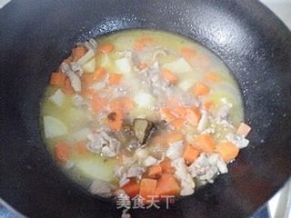咖喱土豆鸡肉饭的做法步骤:6