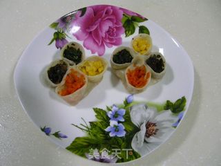 欢天喜地的四喜蒸饺的做法步骤：10