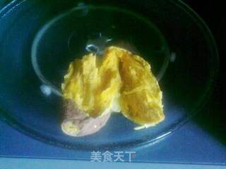 6分钟微波烤蕃薯的做法步骤:7