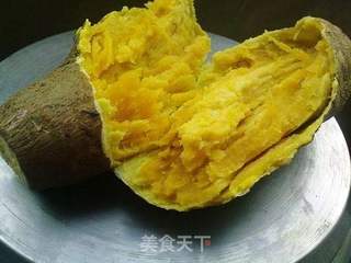 6分钟微波烤蕃薯的做法步骤:8