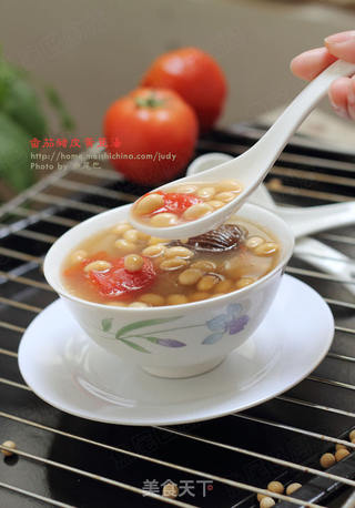 最物美价廉的胶原蛋白补给法-----番茄黄豆猪皮汤的做法步骤:12