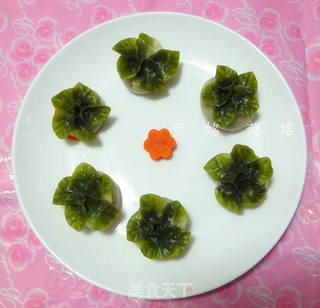 象形白菜蒸饺的做法步骤:10