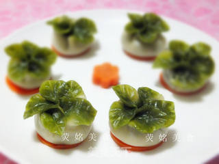 象形白菜蒸饺的做法步骤:11
