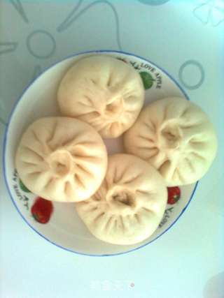 茄子五花肉蒸包的做法步骤:15