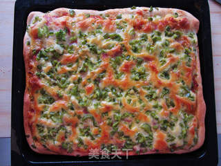 想吃PIZZA?家庭版懒人自制——青椒培根PIZZA的做法步骤:16