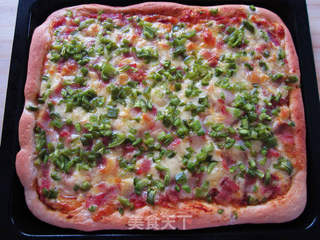 想吃PIZZA?家庭版懒人自制——青椒培根PIZZA的做法步骤:17