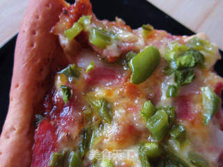 想吃PIZZA?家庭版懒人自制——青椒培根PIZZA的做法步骤:18