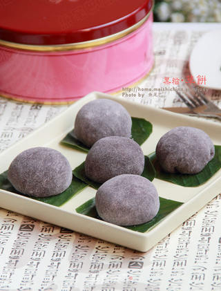 黑糍草饼—QQ的感觉的做法步骤:11