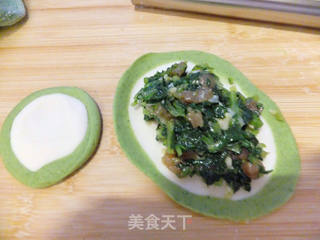 春天来了---柳叶蒸饺的做法步骤:3
