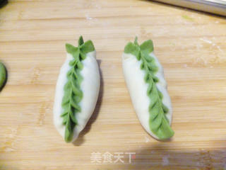 春天来了---柳叶蒸饺的做法步骤:5