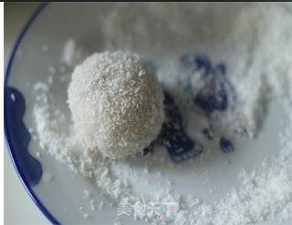 小窍门解决没有厨房秤的烦恼-----奶香紫薯糯米糍的做法步骤:8