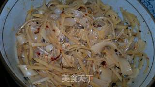 炒面皮的做法步骤:4