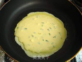 薄荷鸡蛋饼的做法步骤:8