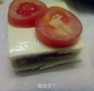 自制三明治~~的做法步骤:7