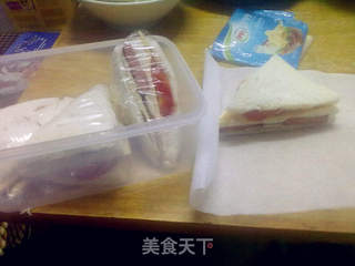 自制三明治~~的做法步骤:9