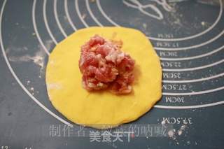 南瓜泥做的贝壳豆沙包子、南瓜鲜肉包、熊掌鲜肉包的做法步骤:12