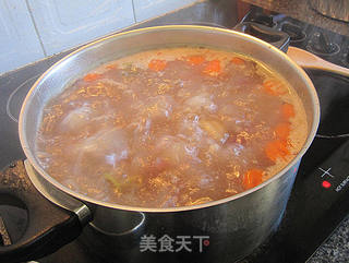 迷迭香杂菜羊骨汤的做法步骤:11