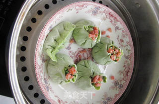 {扬州传统小食—— 翡翠烧麦}的做法步骤:8