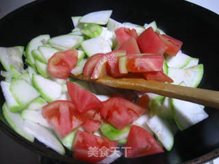 番茄炒瓠子的做法步骤:5