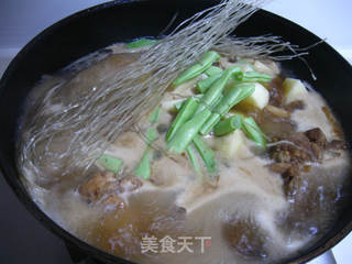 豆角土豆炖腔骨的做法步骤:10