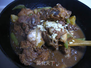 豆角土豆炖腔骨的做法步骤:12
