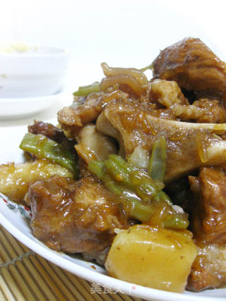 豆角土豆炖腔骨的做法步骤:13