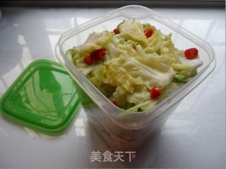 手撕爽口京包菜的做法步骤:7