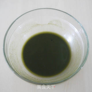 抹茶蜜豆慕斯蛋糕的做法步骤:13