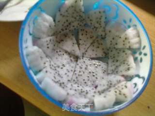 火龙酸奶紫薯泥的做法步骤:3