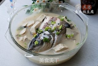 健脑益智助消化-----鱼头炖豆腐的做法步骤:8