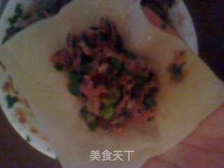 做给哥哥的菜——猪肉韭菜抄手的做法步骤:9