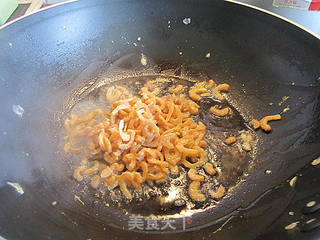 鸡蛋虾米生菜炒饭的做法步骤:4