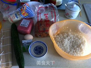 简易肉松寿司的做法步骤:3