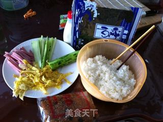 简易肉松寿司的做法步骤:7