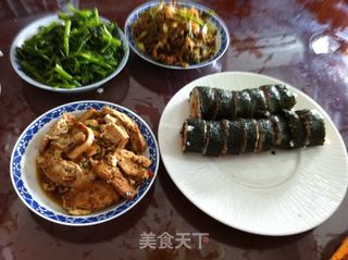简易肉松寿司的做法步骤:16