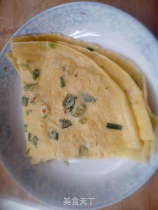 葱香鸡蛋饼的做法步骤:8